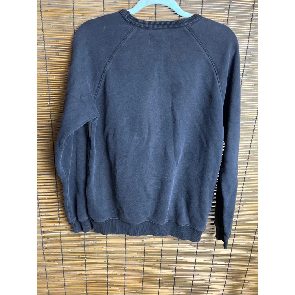 Adidas Originals Trefoil Sweatshirt Black White Logo Pullover AY7791 Mens Small